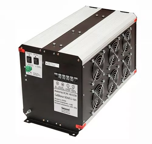 Купить СибВольт 6048 Li-ion инвертор, преобразователь напряжения DC/AC, 48В/220В, 6000Вт в Москве от производителя