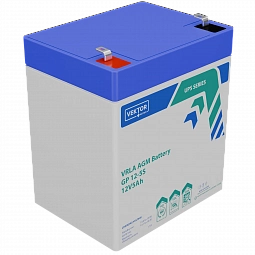 Купить Аккумуляторная батарея VEKTOR ENERGY GP 12-5S 12В 5.5Ач AGM F2 для ИБП в Москве